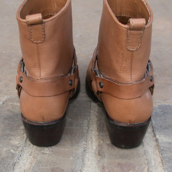 Antonio Melani Tan Leather Western Bootie Boot 7.5 - Picture 3 of 7